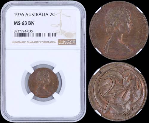 GREECE: AUSTRALIA: 2 Cents (1976) ... 