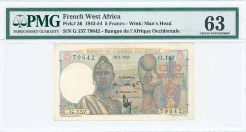 GREECE: FRENCH WEST AFRICA: 5 ... 