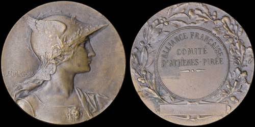 FRANCE: Bronze medal (1910-1920). ... 