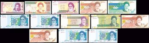 GREECE: IRAN: Lot of 13 Banknotes ... 