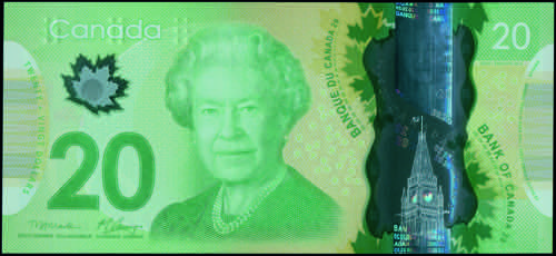 GREECE: CANADA: 20 Dollars (2012) ... 