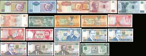 GREECE: AFRICA: 19 banknotes from ... 