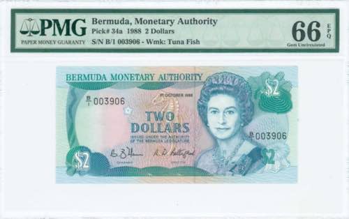GREECE: BERMUDA: 2 Dollars ... 
