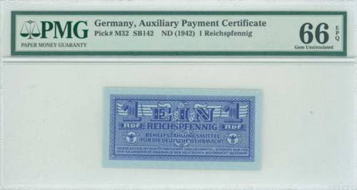 GREECE: 1 Reichspfennig (ND 1942) ... 