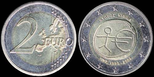 CYPRUS: 2 Euro (2009) in ... 