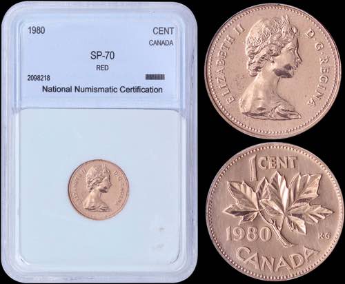 GREECE: CANADA: 1 Cent (1980) in ... 