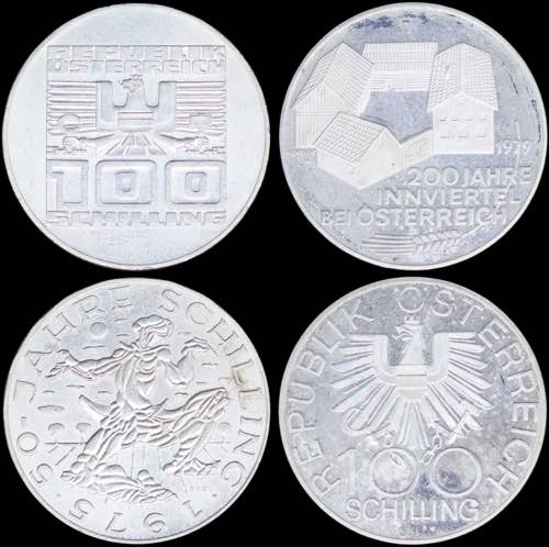 GREECE: AUSTRIA: Lot of 2 coins ... 