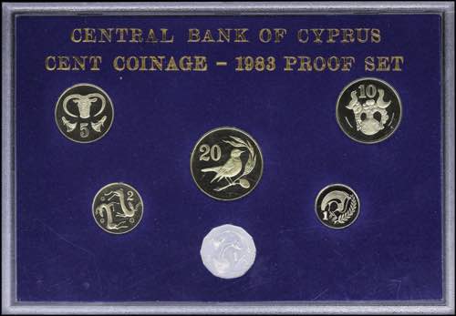 CYPRUS: Proof set (1983) of 6 ... 