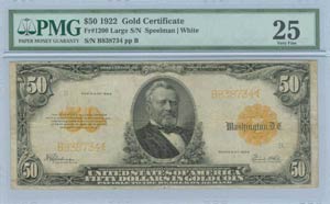 USA: 50 Dollars (Series 1922) with ... 
