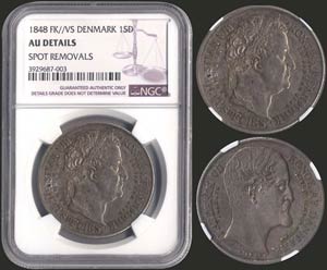 DENMARK: 1 Speciedaler (1848 ... 