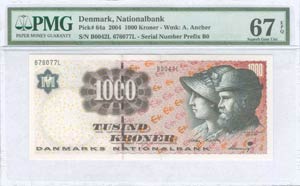 DENMARK: 1000 Kroner (2004) in ... 