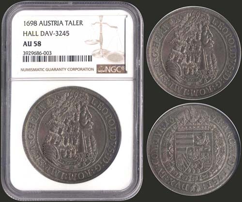 AUSTRIA: Thaler (1698) in silver. ... 