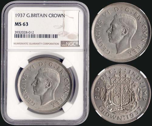GREAT BRITAIN: 1 Crown (1937) in ... 