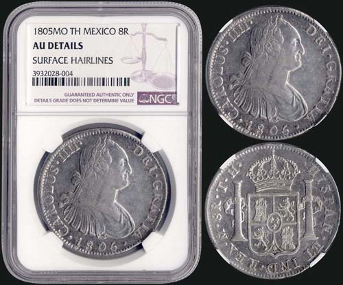 MEXICO: 8 Reales (1805 TH) in ... 