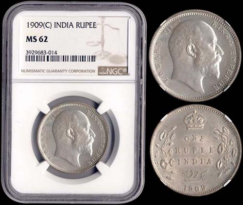 INDIA-BRITISH: Rupee {1909(c)} in ... 