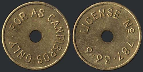  GREEK PRIVATE TOKENS - Holed ... 