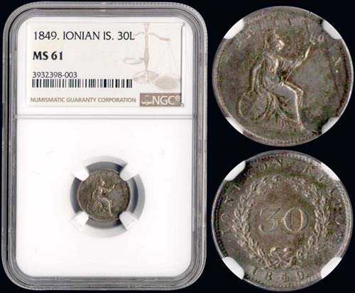 30 new Obols (1849) in silver with ... 