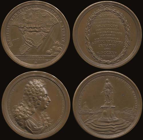 1716 two (2) bronze medals by ... 
