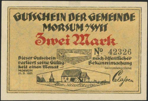 GERMANY: 2 Mk (21.2.1921) by ... 