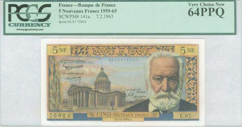 FRANCE: 5 Nouveaux Francs ... 