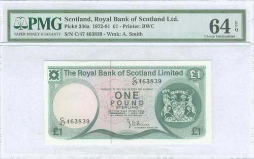 SCOTLAND: 1 Pound (1.5.1981) in ... 