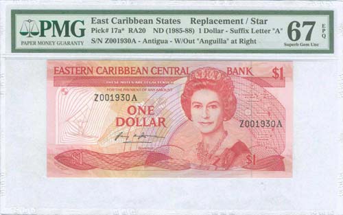 EAST CARIBBEAN STATES: 1 Dollar ... 