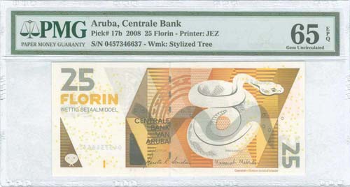ARUBA: 25 Florin (1.7.2008) in ... 