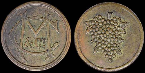 GREECE: Private token in brass or ... 