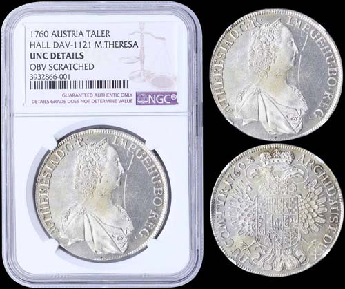 AUSTRIA: 1 Thaler (1760) in silver ... 