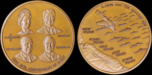 Bronze medal (1984) commemorating ... 