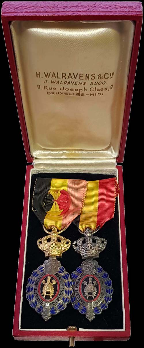 BELGIUM: 2 oval medals Habilete ... 