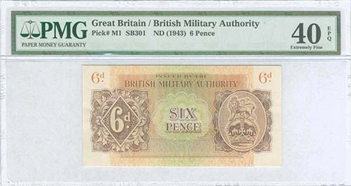  BRITISH MILITARY AUTHORITY - ... 