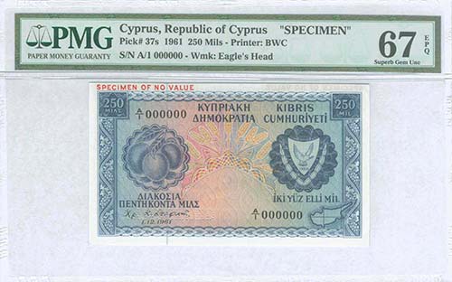  BANKNOTES OF CYPRUS - CYPRUS: ... 