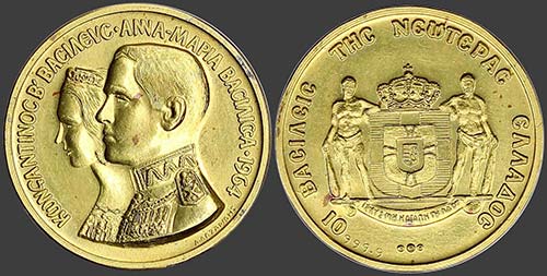 GREECE: Gold (0,999) medal ... 