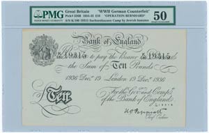 GREAT BRITAIN: 10 Pounds (19.12.1936 / ... 