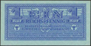  GERMAN OCCUPATION WWII - 1 Reichspfennig ... 