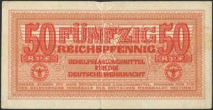  GERMAN OCCUPATION WWII - 50 Reichspfennig ... 