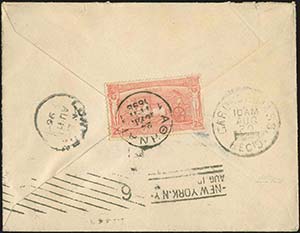 GREECE: Cover franked with 25l. and ... 