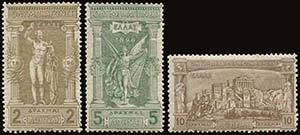 GREECE: 1896 Olympic Games in complete set ... 