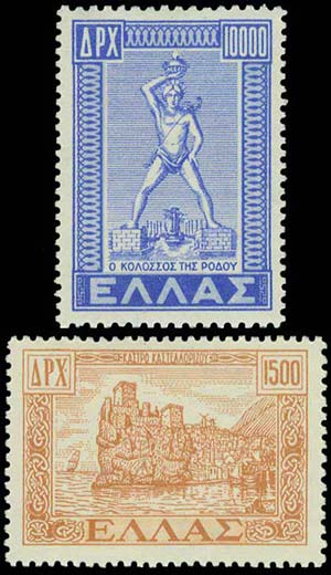 GREECE: 1947-1951 Dodecanese union, complete ... 