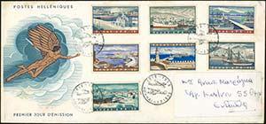 GREECE: 1958 Harbours, complete set of 7 ... 