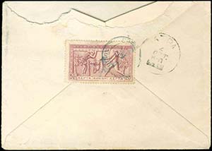 GREECE: Cover to Arta, franked on flap with ... 