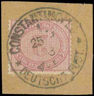 German PO in Turkey: 2M D.Reich stamp canc. ... 
