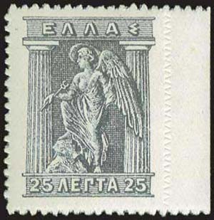 GREECE: 1912 Litho issue, 25l., u/m with ... 