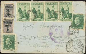 GREECE: 388 on cover canc. ... 