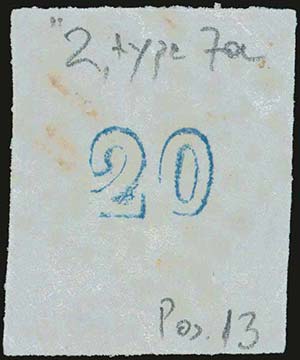 GREECE: 20l. sky-blue (pos.13) with Grooms ... 