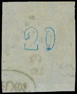GREECE: 20l. light grey blue (pos.150) with ... 