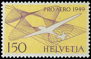 150c 1949 Pro Aero stamp, u/m. (Mi. 518-45E).