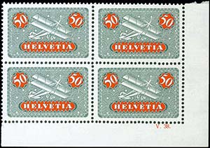 50c 1935 Airmail issue in u/m lower right ... 