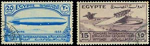 Egypt: 1933 International aviation congress, ... 